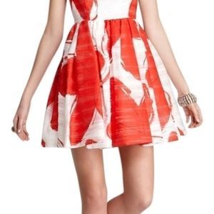 Alice + Olivia Essie Floral Puff Skirt Dress